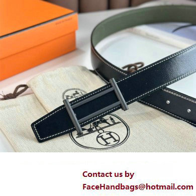 Hermes Rider belt buckle  &  Leather strap 32 mm 03 2023